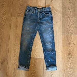 7 For All Mankind Distressed Blue Jeans